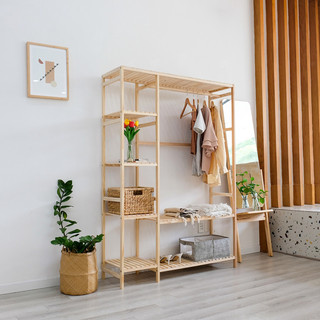 Tủ treo quần Áo 2, 3 gian size khổng lồ có kệ đa năng HAUSDIRECT gỗ thông nhập khẩu chống mối mọt, chịu lực tốt - D16