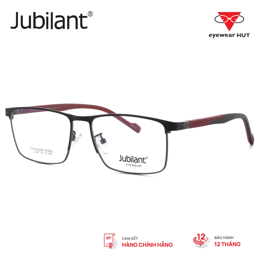 Kính Gọng Nam chính hãng Jubilant (F) JU2591_55 phong cách Cổ điển kiểu dáng Browline/Clubmasters