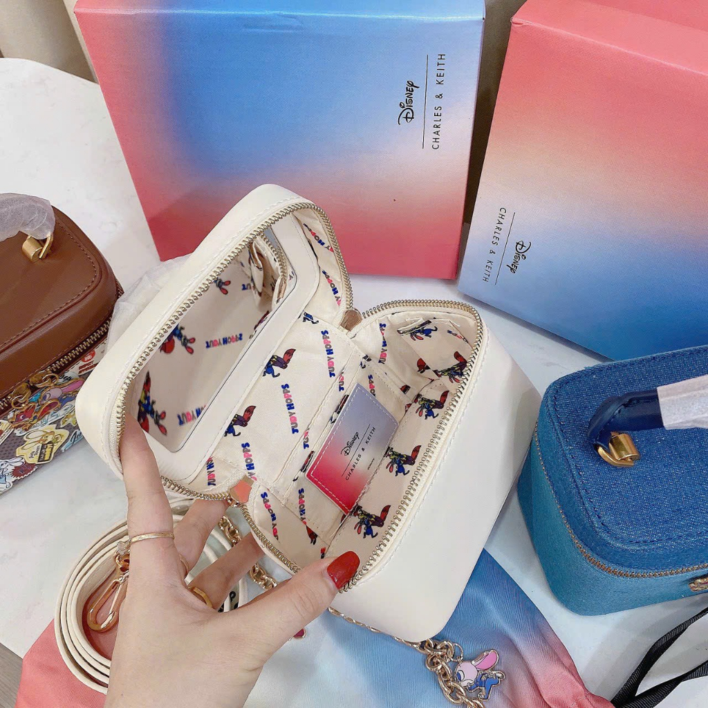 Túi nữ cê ka disney dáng cốp mini khóa hình thỏ fullbox