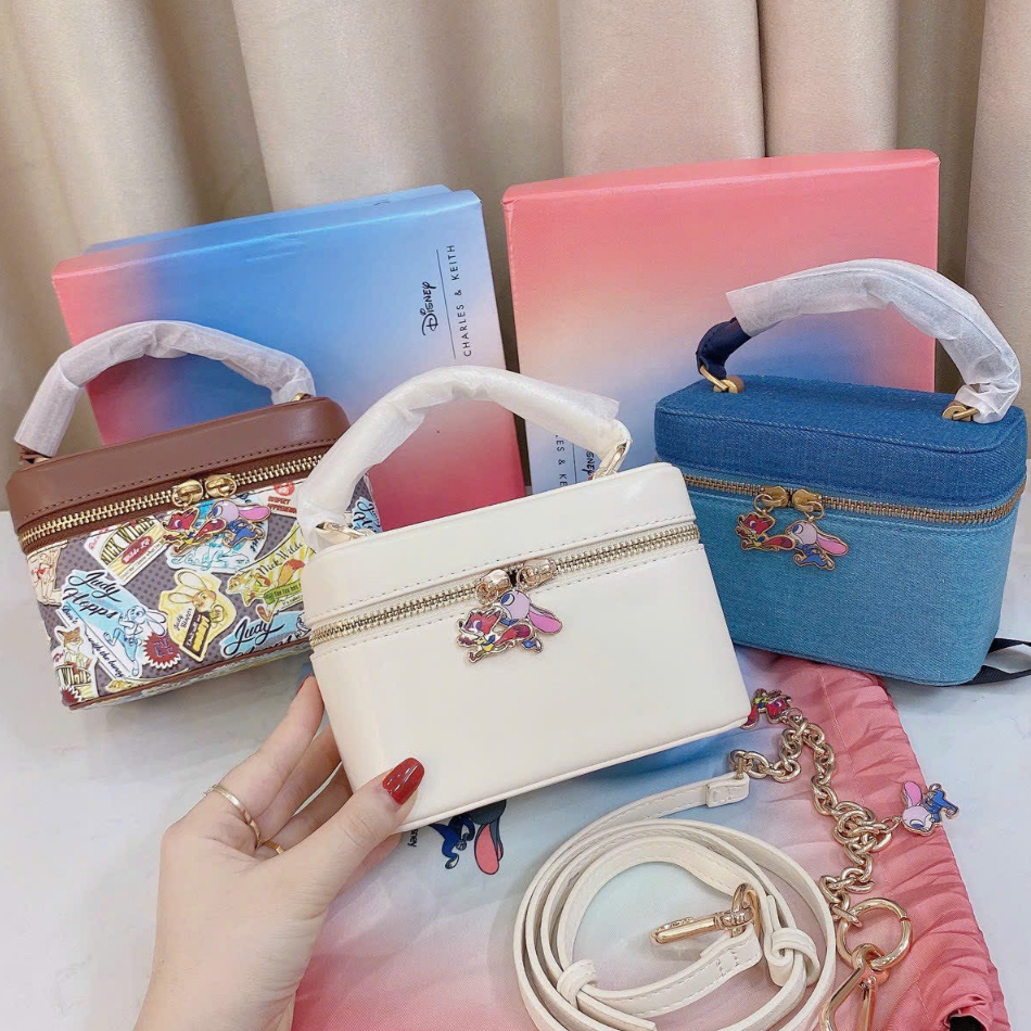 Túi nữ cê ka disney dáng cốp mini khóa hình thỏ fullbox