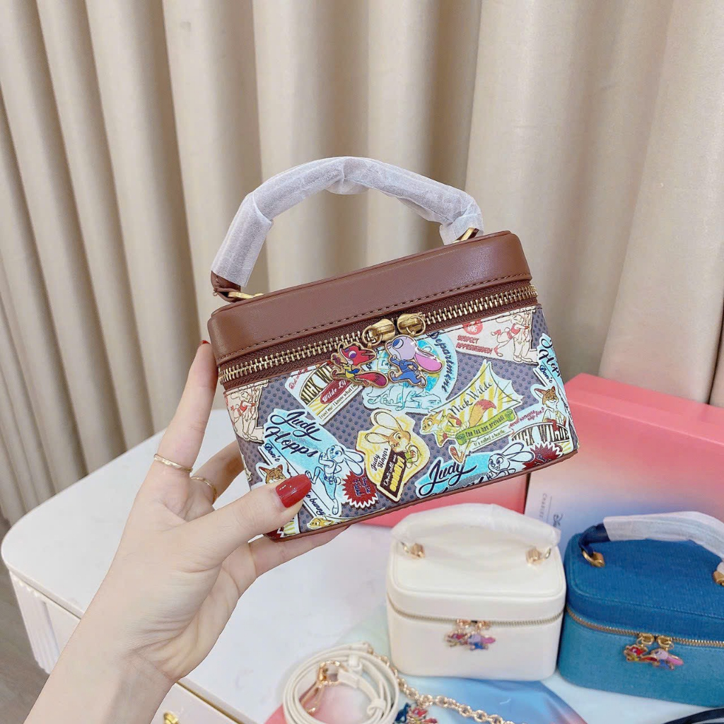 Túi nữ cê ka disney dáng cốp mini khóa hình thỏ fullbox