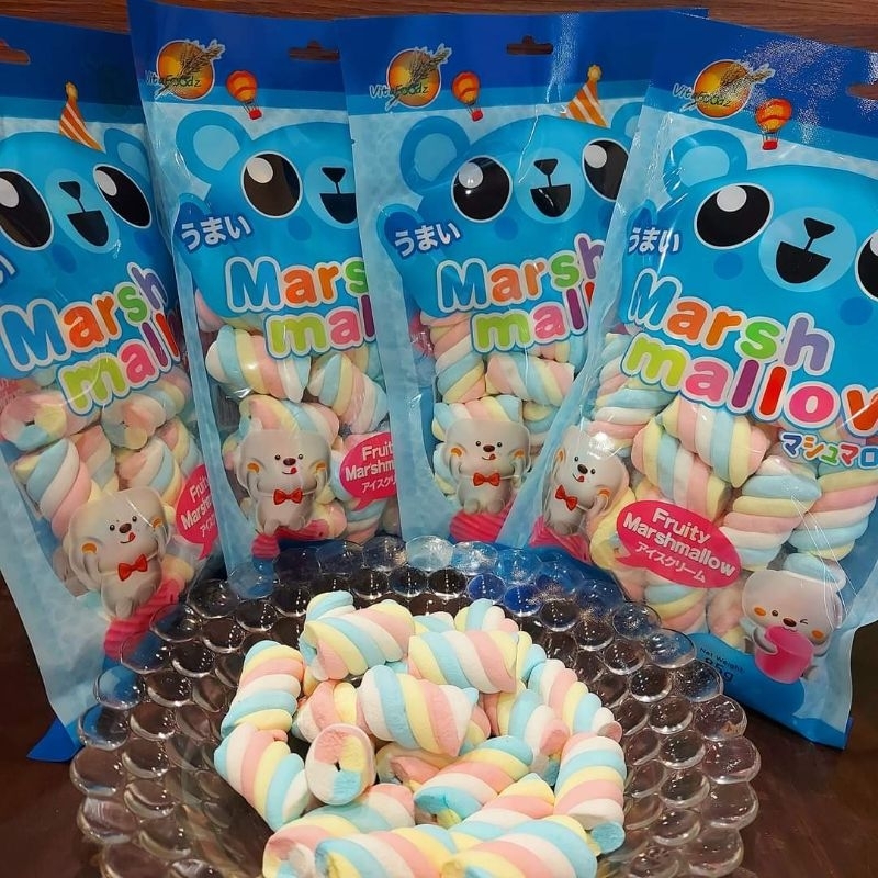 Kẹo Marshmallow Xoắn Cầu Vồng / Kẹo Dẻo