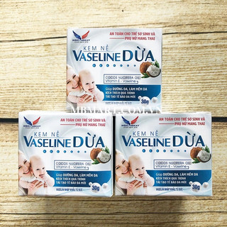 Kem dưỡng ẩm Vaseline dừa 30gr, chàm Dexeryl