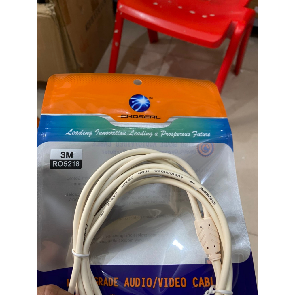 Dây av 2 ra 2 Choseal - Dây av audio choseal