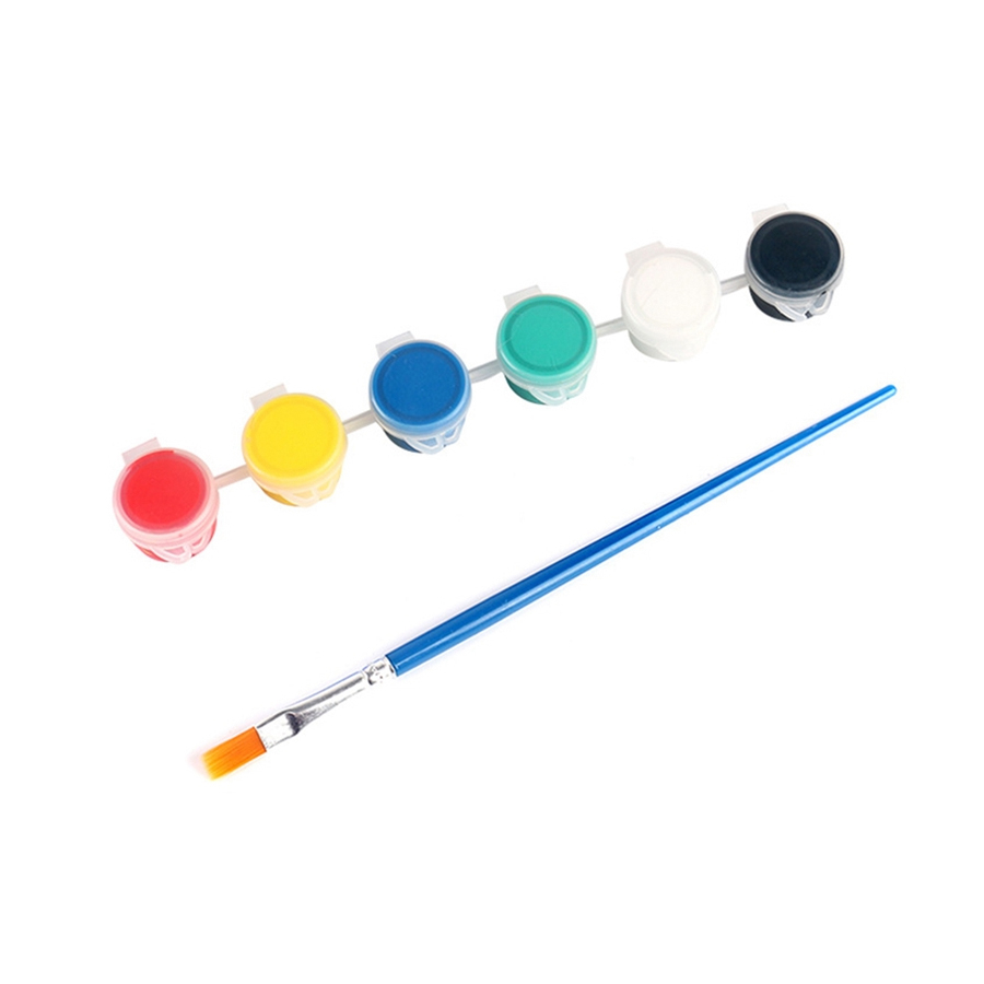 SET 6 Màu Acrylic 3D Có Kèm Cọ Tô Màu