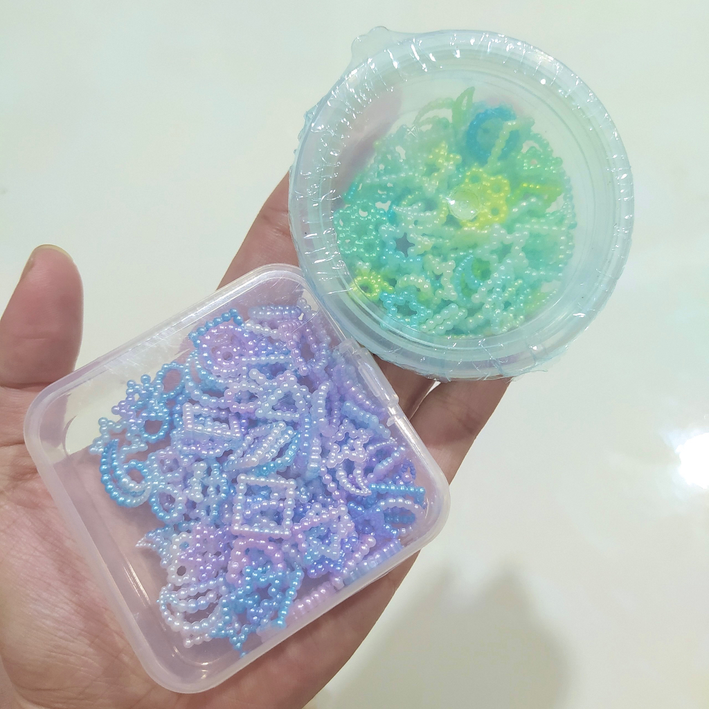 Hộp 10g Phụ Kiện Trang Trí Nhựa Resin Nhiều Hình Ngẫu Nhiên