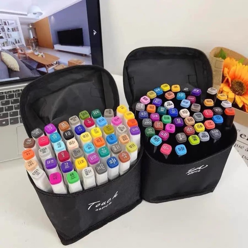 Hộp Bút Màu 48 Chi Tiết Kèm Túi Xách Tiện Lợi