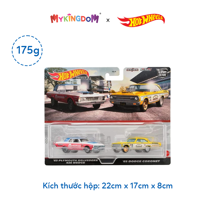 Đồ Chơi Bộ Đôi Siêu Xe Hot Wheels Premiums 4 HKF56/HBL96