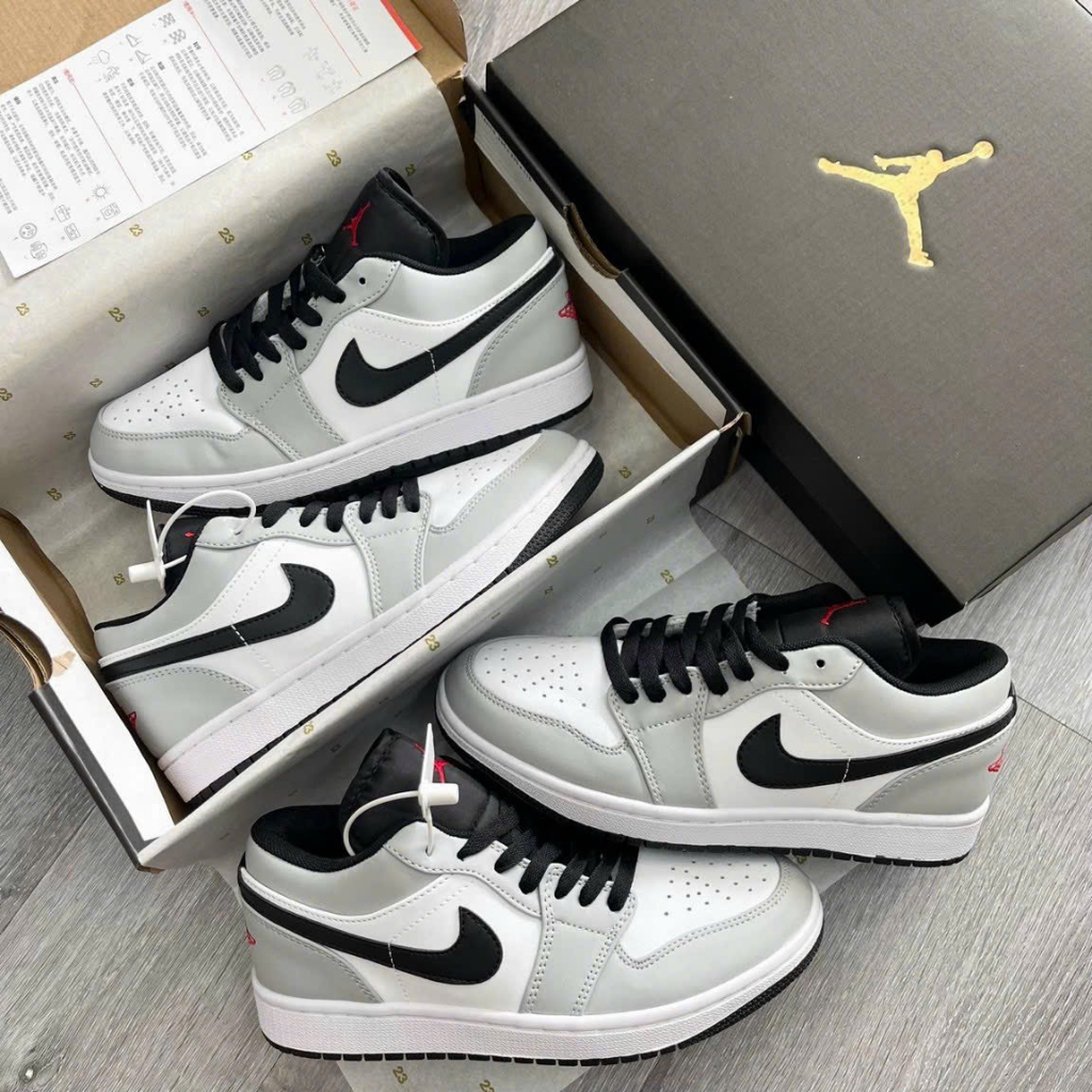 Giày Thể Thao Jd Xanh Lá Móc Đen, Jd Panda, J cam, đỏ vệt đen, Jd xám siêu hot Giày sneaker J Cổ Thấp Cao Nam nữ
