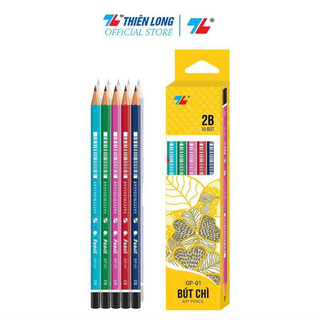 Hộp 10 bút chi gỗ thiên long gp-01, gp-04