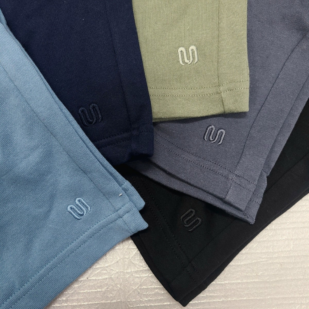 Quần short nam INSIDEMEN vải dệt kim mềm mại cạp chun thoải mái thoải mái giữ phom ISOR01MT