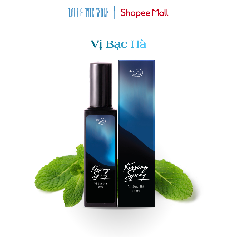 Set Kissing Spray 4 Vị Độc Đáo For Kissaholics - Xịt Thơm Miệng Loli & The Wolf Vị Bạc Hà Mát Lạnh Sảng Khoái 20ml