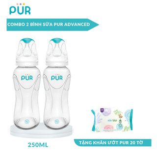 Combo 2 bình Pur Advanced 250ml, mỗi bình có sẵn núm M (3-6th)