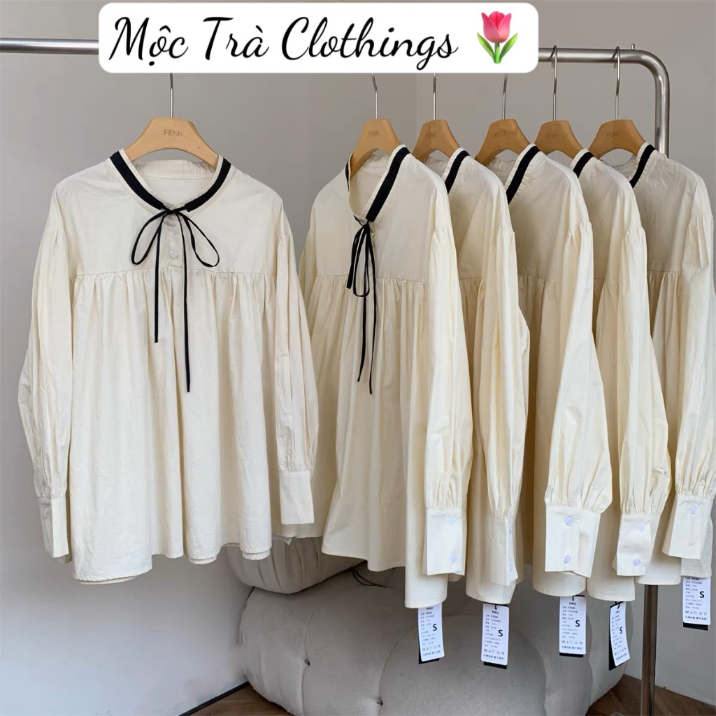 Váy Baby Doll Tay Bồng Coolline Tang Trĩ Chất Cotton Mềm Mại