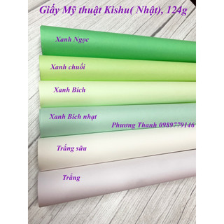 Giấy mỹ thuật 124g, khổ 55x70cm