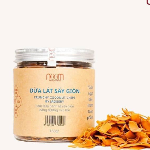 Dừa Lát Sấy Giòn NOOM- Hũ 150 Gram