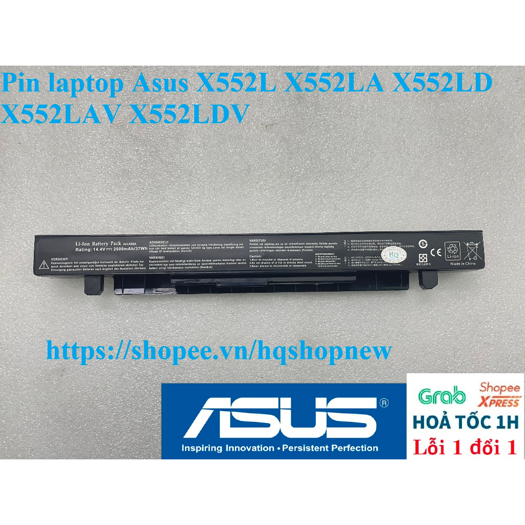 ⚡ Pin laptop Asus X552L X552LA X552LD X552LAV X552LDV