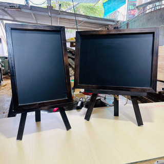 Bảng đen menu viết phấn viet bút huỳnh quang mini để bàn 30*40