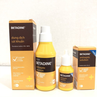 Dung dịch sát khuẩn vết thương Betadine Antiseptic Solution 10% 30ml