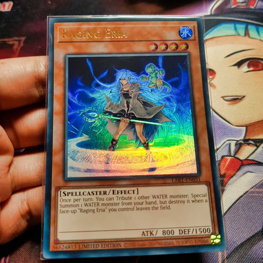 Thẻ bài Yugioh chính hãng | Raging Eria | LART Ultra rare (EU print).
