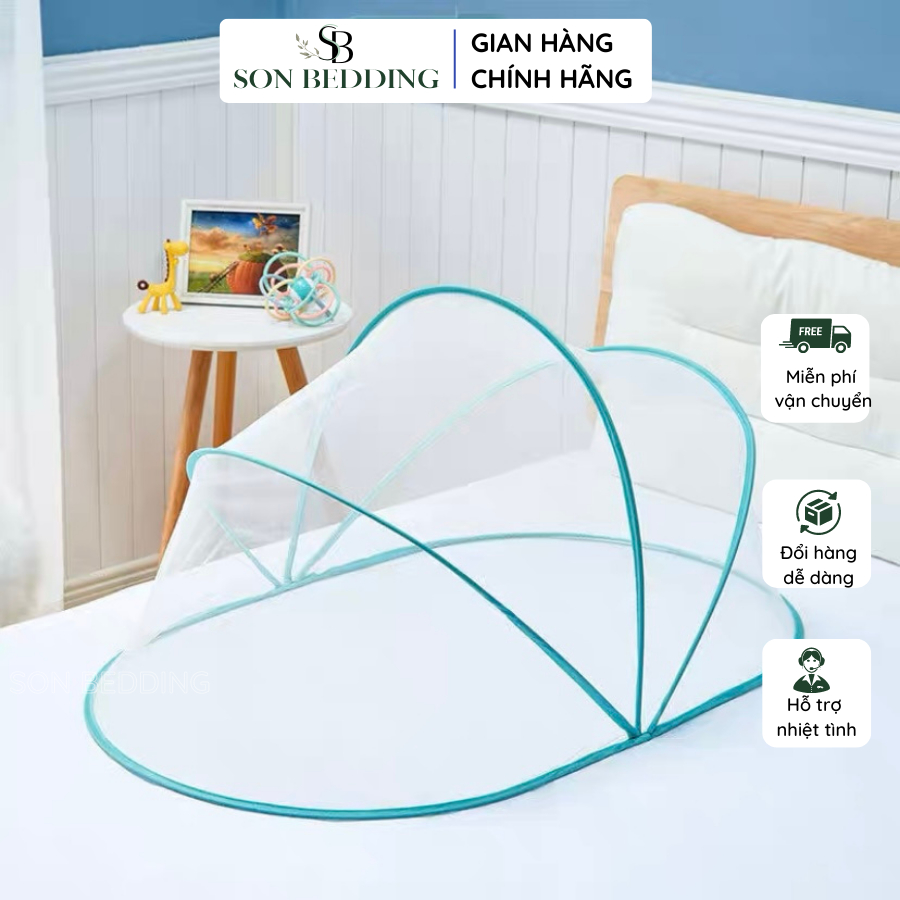 Màn chụp cho bé gấp gọn, mùng chụp cho bé chống muỗi, màn tiện dụng cho bé sơ sinh dùng cho nôi, cũi