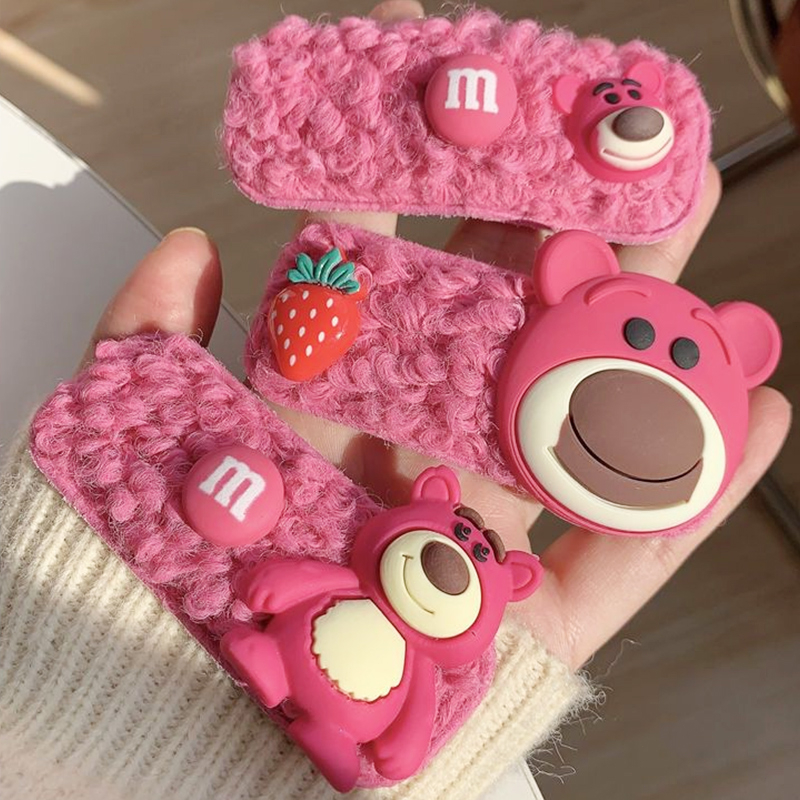 Beautycoco🍊Kẹp Tóc Lông Cừu Giả Kiểu Hoạt Hình Đáng Yêu
