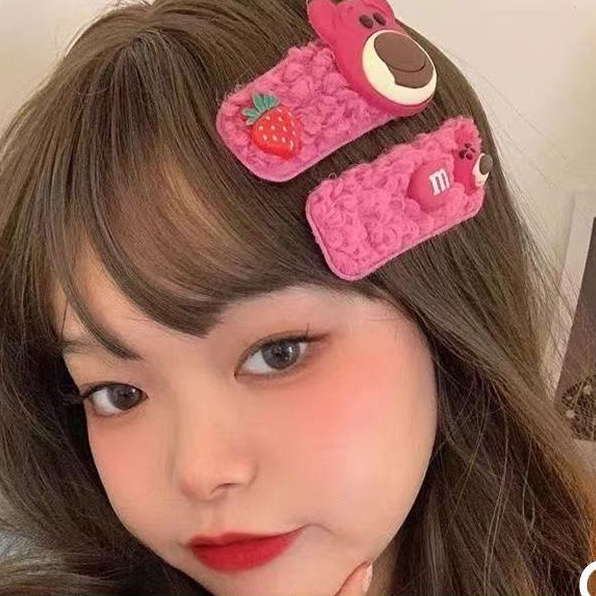 Beautycoco🍊Kẹp Tóc Lông Cừu Giả Kiểu Hoạt Hình Đáng Yêu
