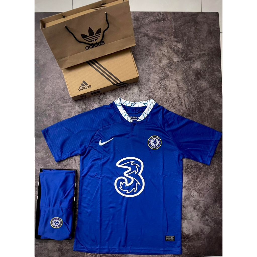 Bộ Quần Áo bóng đá/ Quần Áo Đá Banh CLB Chelsea 22/23 - Vải Polyeste Gai Thái Chuẩn thi đấu