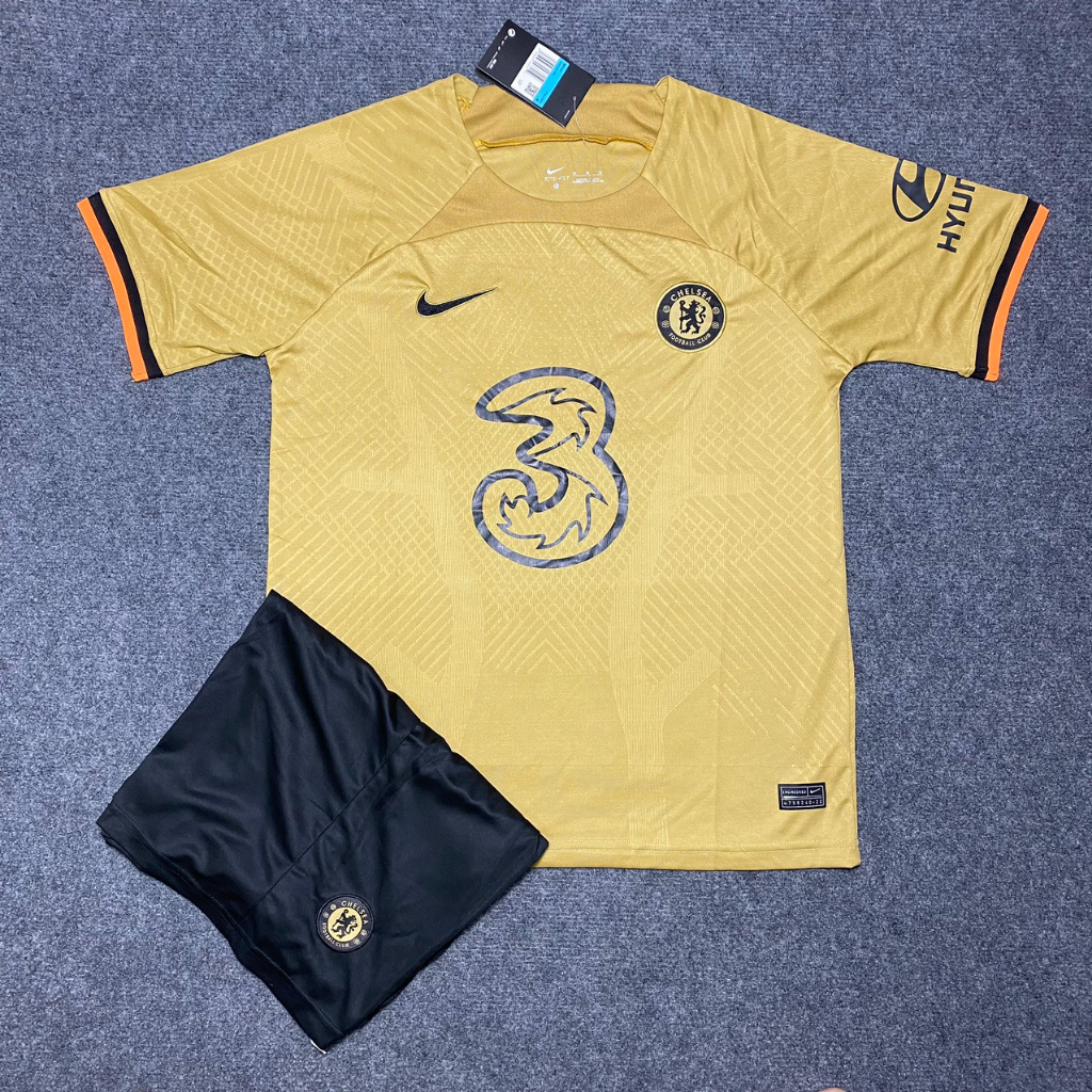 Bộ Quần Áo bóng đá/ Quần Áo Đá Banh CLB Chelsea 22/23 - Vải Polyeste Gai Thái Chuẩn thi đấu