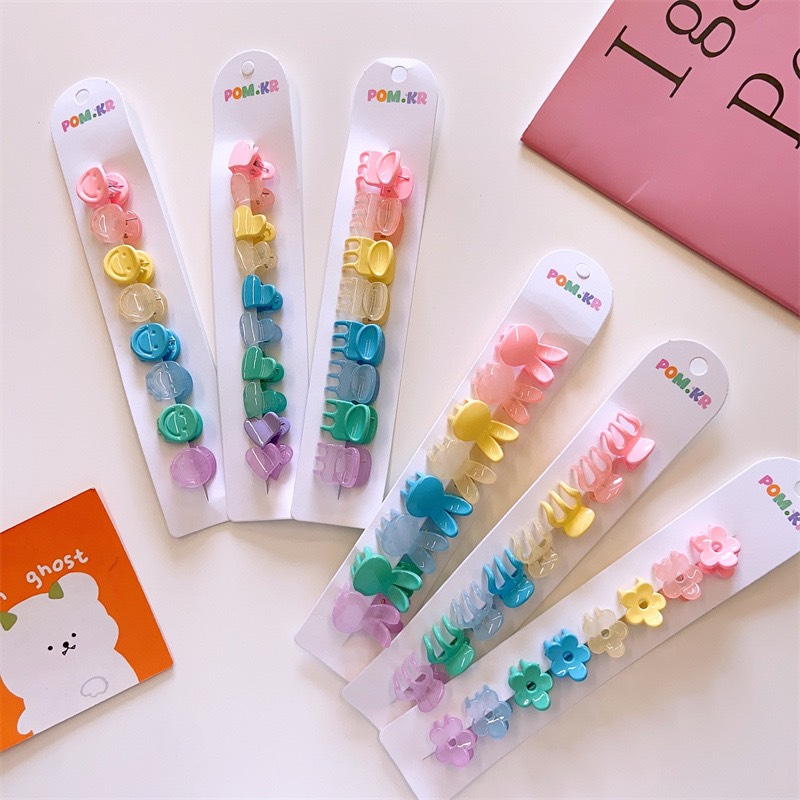 Set kẹp tóc mái nhựa hoa thỏ tim nhí nhựa xịn hàng đẹp cao cấp TIMSTORE phụ kiện thời trang hàn quốc