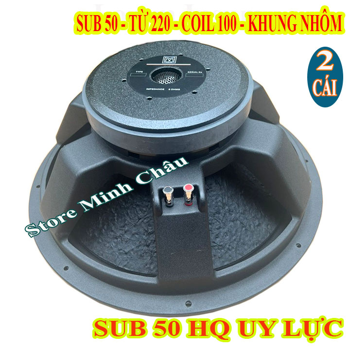 CẶP LOA SUB 50 MARTIN TỪ 220 COIL 100 KHUNG NHÔM UY LỰC CAO CẤP - GIÁ 2 LOA