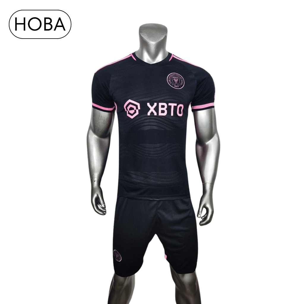 Bộ quần áo bóng đá trẻ em đồ đá banh trẻ em CLB Miami đen