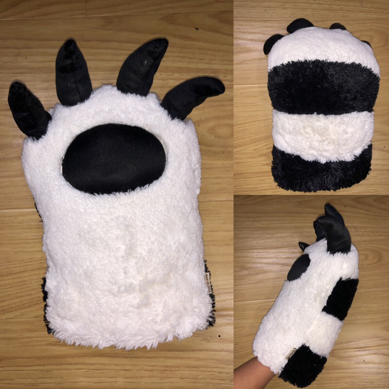 RT4 Rối tay hình bàn tay thú nhồi bông gấu cho bé