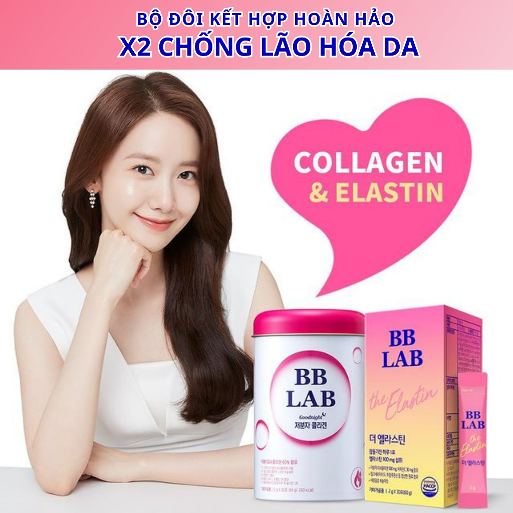 Combo 10 Gói BB LAB The Elastin Bổ Sung Elastin, Vitamin C Giảm Chạy Xệ, Rạn Da, Tăng Đàn Hồi 2g x 10 Gói