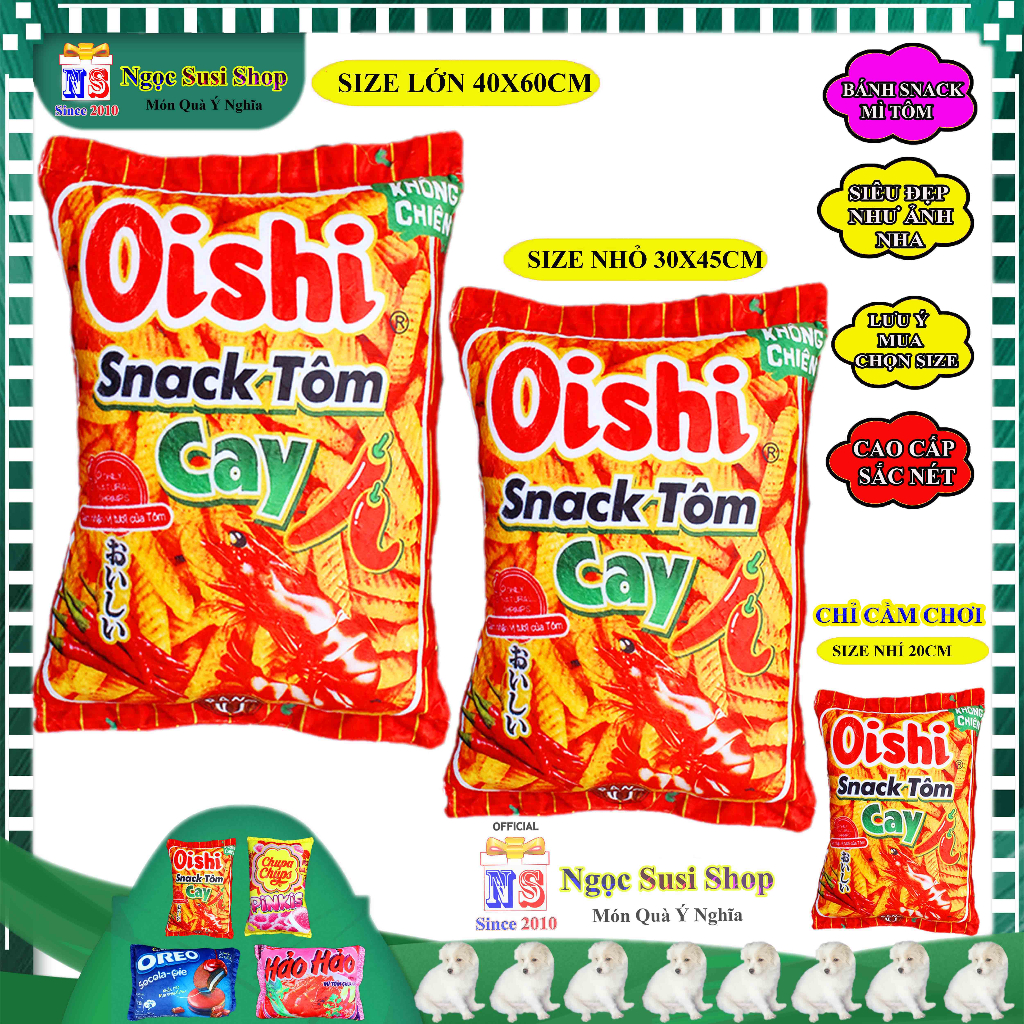 GỐI HÌNH GÓI MÌ BÁNH SNACK NHỒI BÔNG SIÊU MỀM MỊN GIAO RẤT NHANH