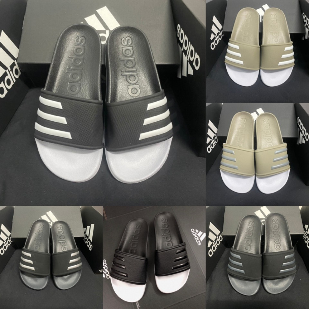 DÉP ADIDAS 3 SỌC QUAI NGANG NAM NỮ MÀU NÂU ĐẸP/ DÉP ADIDAS ADILETTE 2023
