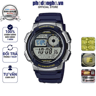 Đồng hồ nam dây nhựa casio chính hãng anh khuê ae-1000w-2avdf