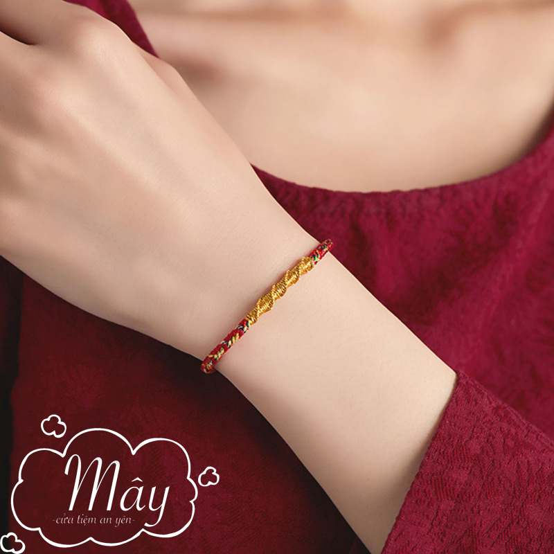 Vòng tay chỉ ngũ sắc may mắn