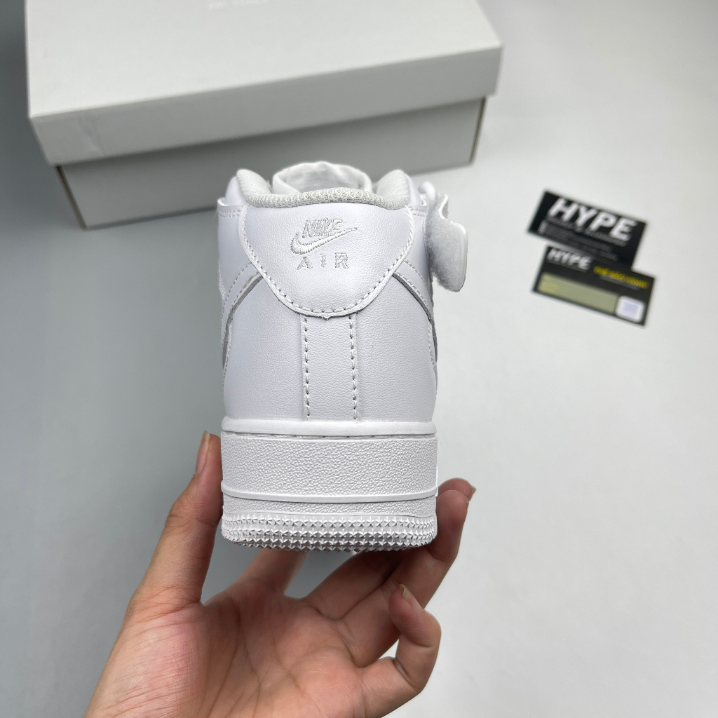Giày Airforce 1 Mid White  - Hype Sneaker / High Quality