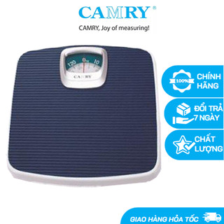 Cân cơ học sức khỏe CAMRY BR2020, cân cơ lò xo tối đa 130kg bền bỉ, khung kim loại chắc chắn, bề mặt nhựa chống trượt