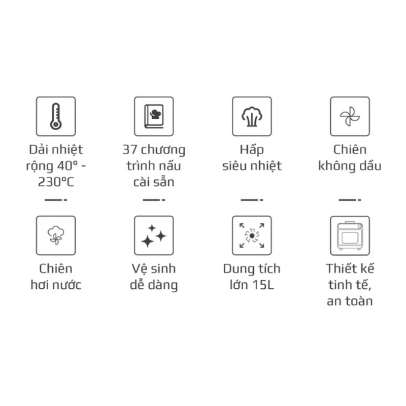 Nồi Chiên Hơi Nước Olivo SF15, 37 Chức Năng, Dung Tích 15L, Hàng Chính Hãng, Tặng Găng Tay, Kẹp Gắp Thức Ăn