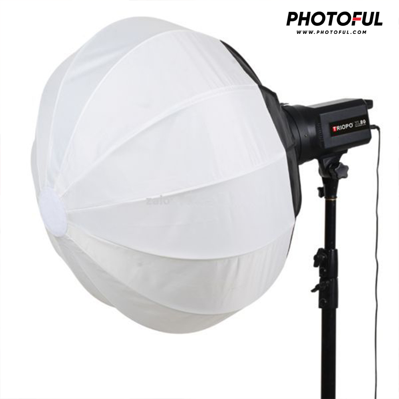 Softbox cầu PHOTOFUL CHÍNH HÃNG, China ball 65cm ngằm nhựa bowen dành cho đèn flash đèn led studio