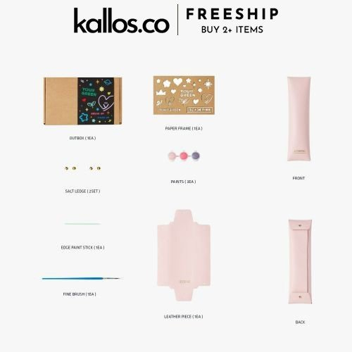 Bộ BLACKPINK Yourgreen Recycled Pouch, Tote Bag, DIY Card Wallet, Pen Pouch Kpop Merch - Kallos Vietnam