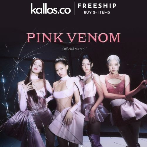 Bộ BLACKPINK Pink Venom Scrunchie, Pin Badge, Pouch, Long Sleeve Tshirts, Sweatpants Kpop Merch - Kallos Vietnam