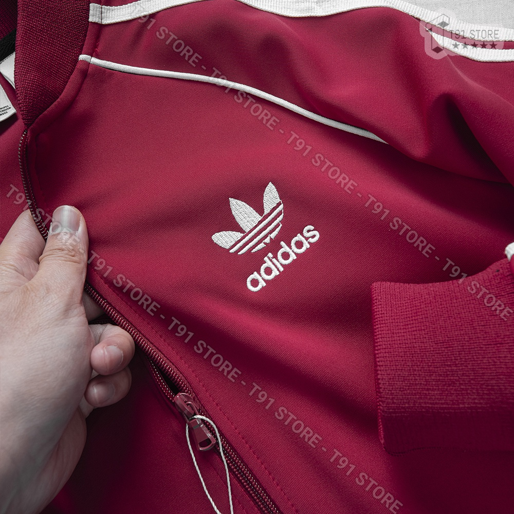 Áo Khoác A.di.das Đỏ Mận 3 Sọc Vải Umi Dày Dặn Co Giãn Áo Khoác Thể Thao Chống Nắng Chống Nước Chống Bụi | BigBuy360 - bigbuy360.vn