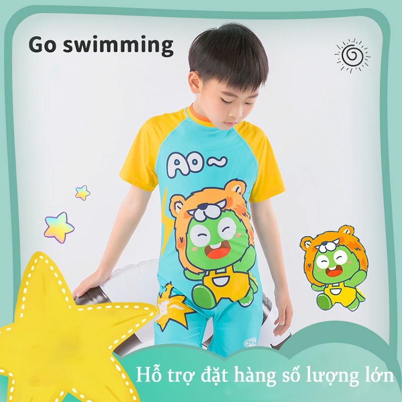 đồ bơi bé trai Melittdeer Đồ Bơi Bé Trai Liền Thân 3-13 Tuổi Hình ảnh hoạt hình dễ thương
