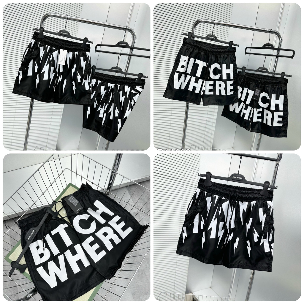 Quần đùi gió nam Bitchwhere_Quần đùi gió hình tia set