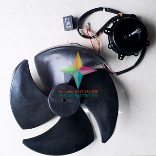 Bộ linh kiện động cơ quạt điều hòa hơi nước 120W- 3 tốc độ - ngược chiều -Motor sau cánh (2087+2358+268)