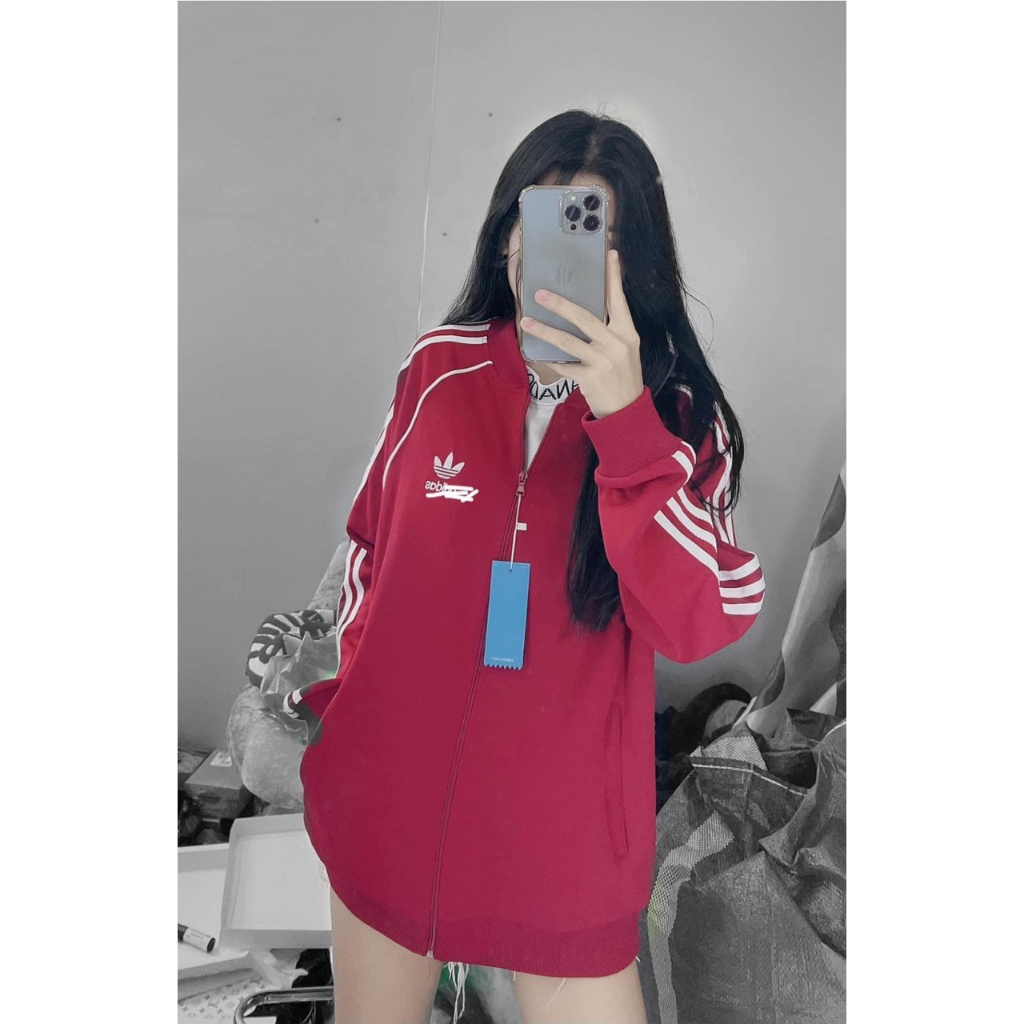Áo Khoác A.di.das Đỏ Mận 3 Sọc Vải Umi Dày Dặn Co Giãn Áo Khoác Thể Thao Chống Nắng Chống Nước Chống Bụi | BigBuy360 - bigbuy360.vn