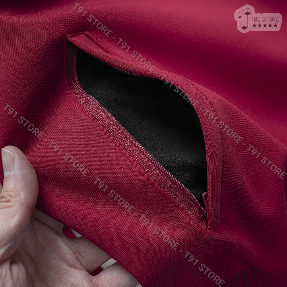 Áo Khoác A.di.das Đỏ Mận 3 Sọc Vải Umi Dày Dặn Co Giãn Áo Khoác Thể Thao Chống Nắng Chống Nước Chống Bụi | BigBuy360 - bigbuy360.vn